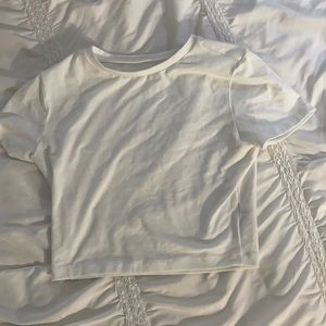 White cropped top!!